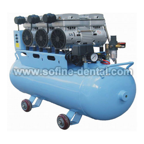 Silent Noiseless & Oilless Dental Air Compressor